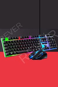 Led Işıklı Gaming Oyuncu Klavye & Mouse Seti ürün fotoğrafı