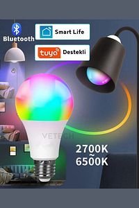 Akıllı Ampul Wi-Fi TUYA Destekli RGB Led Lamba ürün fotoğrafı