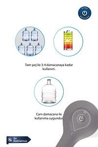 Damacana Su Pompası Şarjlı Wp-100 Damlatmaz ürün fotoğrafı