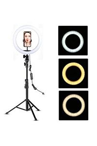 Youtuber Led 10 Inç Ring Light 5500k Youtuber Led Işıklı 2.1 Metre Tripod Selfie Makyaj Işığı ürün fotoğrafı