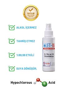 100 ml Sprey Hipokloröz El & Yüz & Cilt Dezenfektanı (ALKOLSÜZ) ürün fotoğrafı