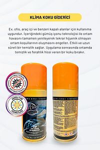 Klima Koku Giderici Temizleyici Antibakteriyel Turuncu ürün fotoğrafı