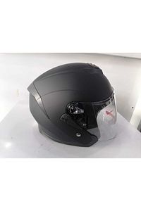 Jk526 Güneş Vizörlü Mat Siyah Açık Kask ürün fotoğrafı