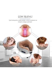 Boyun Masaj (MASAJ ÖZELLIKLI) Uçak/araba/otobus U Şeklinde Şarjlı Boyun Masaj Yastığı ürün fotoğrafı