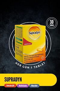 30 Film Kaplı Tablet | Koenzim Q10, Multivitamin Ve Mineral Içeren Takviye Edici Gıda ürün fotoğrafı