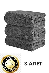 M.y.taso 3 Adet Mikrofiber Leke Bırakmaz Araç Yıkama Kurulama Oto Cam Temizlik Havlu Gsm 40x40cm ürün fotoğrafı