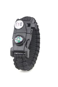 Gaddar Plus taktikal SİYAH  bileklik magnezyum çubuklu düdüklü ledli unisex hediyelik 19 işlev ürün fotoğrafı