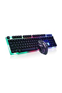Pl-357 Usb Kablolu Işıklı Klavye Mouse Set ürün fotoğrafı