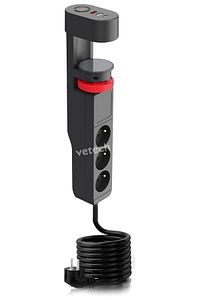 Akım Korumalı Priz Masa Kenarı Ayarlanabilir 3 Priz + 2 USB + 1 Type C Girişli Priz ürün fotoğrafı