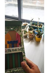 Bahçe Hobi Seti Bahçıvan Hobi Set 3'lü ( Tırmık, Kürek, Ince Toprak Aktarıcı ) ürün fotoğrafı