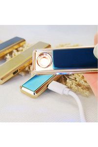 Kişiye Özel SİYAH ALEVSİZ ŞARJLI USB KIZAKLI ÇAKMAK ürün fotoğrafı