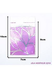 Metalize Bantlı Hediye Poşeti 7x9 Cm 500 Adet Hediye Paketi ürün fotoğrafı