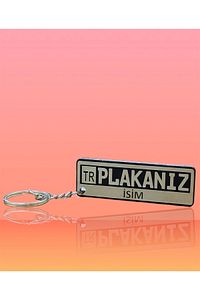 Kişiye Özel Plaka Pleksi Anahtarlık ürün fotoğrafı