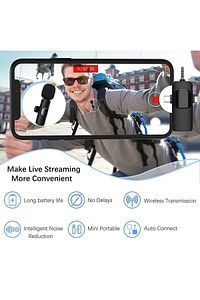 MAF Kablosuz Yaka Mikrofonu iPhone 3.5mm Aux iPhone Type-C PC Tablet Video Kayıt Vlog USB C ve Amfi ürün fotoğrafı