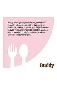 Buddy Mama Tabağı, Bebekler Ve Çocuklar Için 7 Parça Ayıcık Tepsili Tabak Seti ürün fotoğrafı