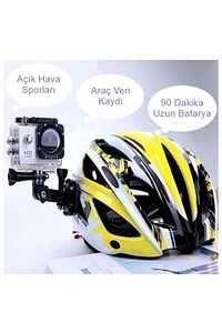 4K Aksiyon Kamerası 3 Atmye Kadar Su Geçirmez Arttırılabilir Hafızalı ürün fotoğrafı