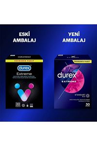 Extreme Geciktiricili ve Tırtıklı Prezervatif 30'lu, Standart Fit ürün fotoğrafı