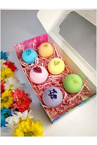 Bomb Köpüren Banyo Topu/nem Bombası/manikür Pedikür Topu 6x45 gr ürün fotoğrafı