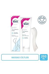 Pure Tüy Dökücü Krem Hassas Ciltler için 200 ml, Amonyaksız Ferah Koku, Daha Saf Formül ürün fotoğrafı