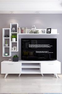 İstanbul Dolaplı Tv Ünitesi 2 Beyaz ürün fotoğrafı
