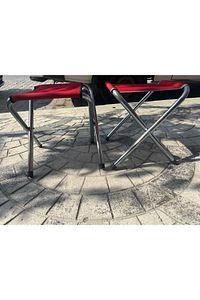 - Katlanır Kırmızı Tabure Balıkcı-kamp Vb Tabure 2 Adet ürün fotoğrafı