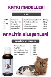 Kedi Ve Köpek Için %100 Doğal Sakinleştirici,relax, Rahatlatıcı, Antistres Şurup 50 ml ürün fotoğrafı