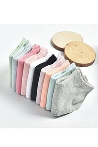 Kadın Karışık Extra Soft Renkli Koton Patik Çorap Seti 8 Çift ürün fotoğrafı