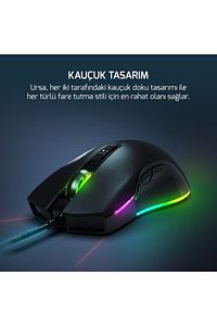 Ursa 10000DPI USB Oyuncu Mouse Siyah ürün fotoğrafı