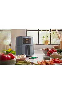 5000 Serisi Airfryer, Uzaktan Bağlantı, 0.8kg, 4.1L Kapasite, Gri, HD9255/60 841ZSERI ürün fotoğrafı