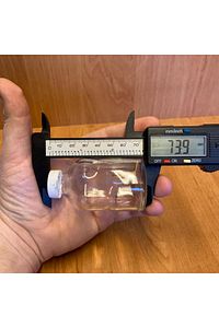 10 Adet Boş Cam Şişe Çok Amaçlı Shot Şişesi Kına Nikah Süs Kapaklı 10x50ml ürün fotoğrafı