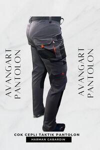 Avangart Iş Pantolonu Teknik Iş Pantolonu Çok Cepli Iş Kıyafetleri ürün fotoğrafı