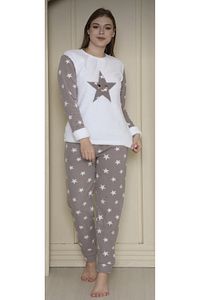 Büyük Beden Polar Pijama Takım ürün fotoğrafı