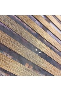 Ithal Bambu Kahverengi Bambu Stor Zebra Perde Etek Dilimsiz ürün fotoğrafı