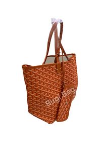 Monogram Detaylı Yavrulu Kadın Omuz Çantası Tote Bag Goyard Style ürün fotoğrafı