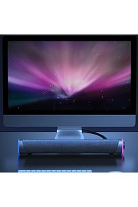 RGB Bas Soundbar Tv Ses Sistemi ve Bilgisayar Masaüstü Bluetooth Hoparlör Subwoofer SİYAH ürün fotoğrafı