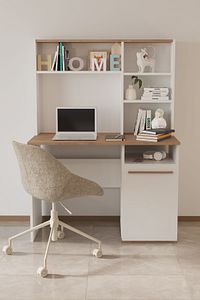 Eva 50x110 Cm Çalışma Masası Bilgisayar Masası Ofis Ders Yemek Masası Beyaz ürün fotoğrafı