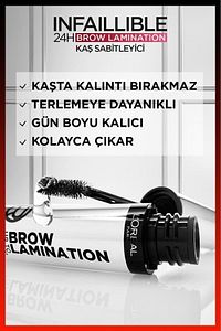 Infaillible 24H Brow Lamination Şeffaf Kaş Sabitleyici ürün fotoğrafı