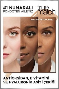 L'Oréal Paris True Match Bakım Yapan Fondöten 0.5N PORCELAIN Kapatıcı ürün fotoğrafı
