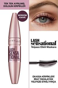 Lash Sensational Maskara - Burgundy Brown - Mürdüm ürün fotoğrafı