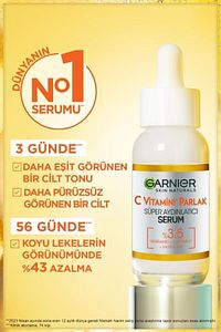 Maybelline Instant Anti Age Eraser Kapatıcı 01 & Garnier C Vitamini Parlak Süper Aydınlatıcı Serum ürün fotoğrafı