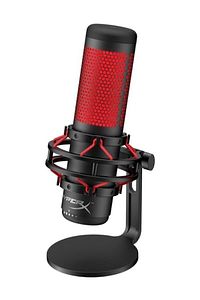 Quadcast Mikrofon Profesyonel Gaming HX-MICQC-BK Oyuncu Kırmızı ürün fotoğrafı