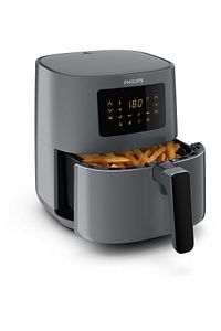 5000 Serisi Airfryer, Uzaktan Bağlantı, 0.8kg, 4.1L Kapasite, Gri, HD9255/60 841ZSERI ürün fotoğrafı