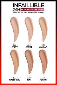 Infaillible Tüm Yüze Uygulanabilir Kapatıcı 322 Ivory Concealer ürün fotoğrafı