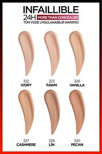 L'Oréal Paris Infaillible 24H Tüm Yüze Uygulanabilir Kapatıcı - 330 Pecan ürün fotoğrafı