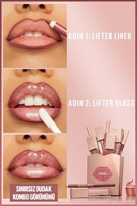 90's Girl Lips Lifter Liner 07 Big Lift Dudak Kalemi + Lifter Gloss 003 Moon Dudak Parlatıcısı ürün fotoğrafı