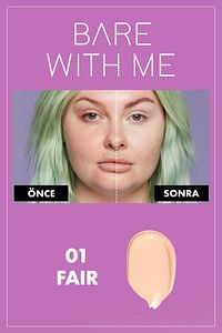 Bare With Me Kapatıcı Serum 01 Fair Concealer ürün fotoğrafı