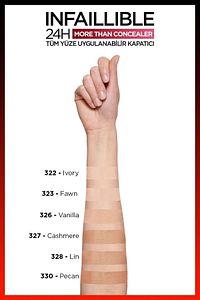 Infaillible Tüm Yüze Uygulanabilir Kapatıcı 322 Ivory Concealer ürün fotoğrafı