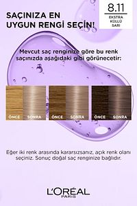 L’oréal Paris Excellence Cool Creme Saç Boyası – 8.11 Ekstra Küllü Sarı ürün fotoğrafı