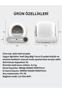 Akıllı Kedi Tuvaleti / Kum Kabı ürün fotoğrafı