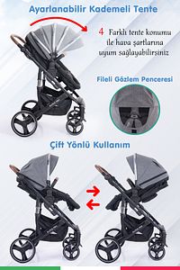 Range Travel Sistem Bebek Arabası Portbebeli 2093 ürün fotoğrafı